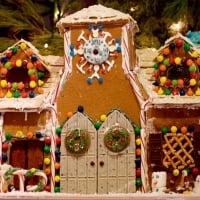 Gingerbread House With Double Doors