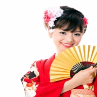 Women With Hand Fan