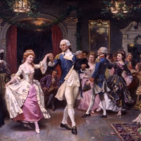 Washington celebrating his victory