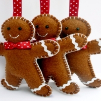 Gingerbreads On Ribbons