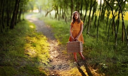 Little girl - princess, people, hair, sunset, belle, sightly, white, face, childhood, fair, grass, little, bonny, adorable, natuer, wallpaper, child, bag, nature, forest, pink, beautiful, sweet, feet, beauty, nice, street, photography, leg, standing, pretty, baby, green, tree, cute, kid, dainty, girl, lovely, pure, comely, desktopnexus, flower, blonde