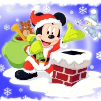 mickey mouse santa