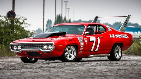 1971 Plymouth Satellite Nascar Race Car - 1971 Plymouth Satellite Nascar Race Car, desktop, windows, wallpaper