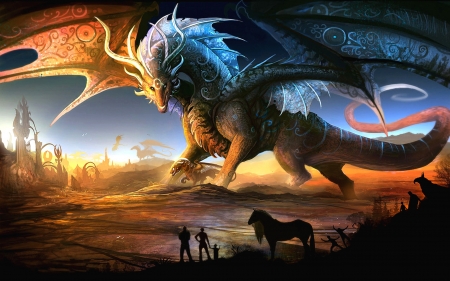 Elemental Dragon - Dragons, elements, magical, myths