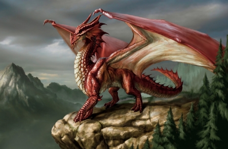 Red pride - pride, myths, dragons, red