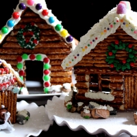 Gingerbread House And Dog