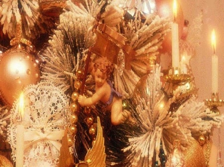 Tree angel - angel, ornment, tree, decoration, christmas