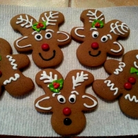 Gingerbread Men And Reindeer