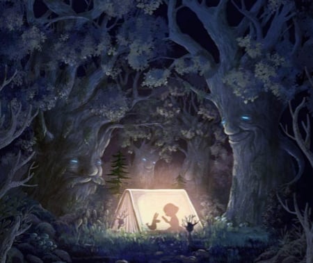 Trees - Trees, Fantasy, Tent, Abstract