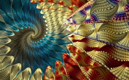 Fractal Spiral - abstract, spiral, colors, fractal