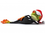 Santa frog