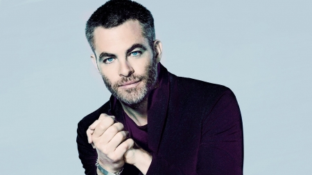 Chris Pine - actor, snl, purple, Chris Pine, man