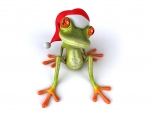 Santa frog