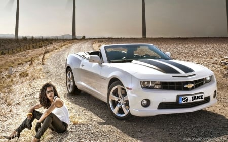 Going Home . . - women, girls, models, jake, camaro, female, cowgirl, heels, outdoors, western, brunettes, ranch