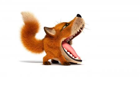 Fox - vulpe, fox, oleg zhevelev, orange, fantays, tongue