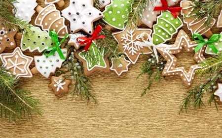 Christmas Cookies - shapes, gingerbread, colors, christmas, cookies