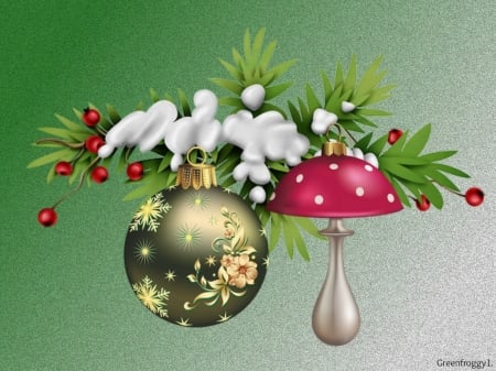 CHRISTMAS DECORATIONS - art, abstract, pretty, decorations