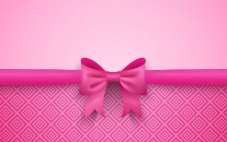 Pink bow - skin, bow, gift, pink, texture