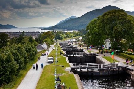 'Neptune's Staircase' - The Caledonian Canal - Scotland - Caledonian Canal, Loch Ness, Scenery, Scotland, Canals, Scottish Highlands