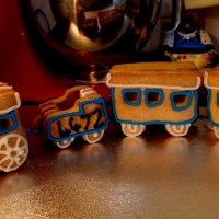 Gingerbread Birthday Candle Train