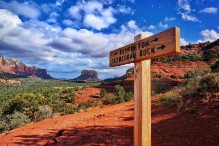 Red Rocks and Blue Skies - nature, fun, mountain, cool, desert