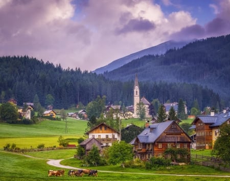 Houses in the Mountains