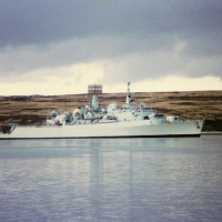 WORLD OF WARSHIPS HMS FIFE COUNTY CLASS DESTROYER (Port Stanley,Falklands)