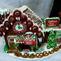 Gingerbread Train Station