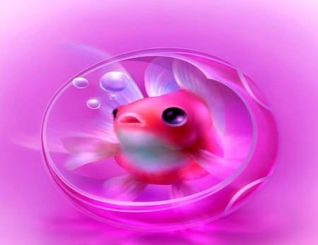 Fish Magical Creatures - Purple, Magical, Fantasy, Fish, Creatures, Abstract