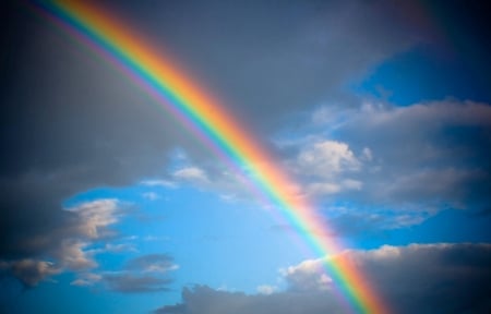 Hope - hope, rainbow, blue, cloud, sky