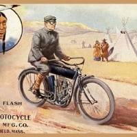 Indian Motercycle vintage ad art