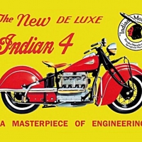 Indian 4 deluxe sign