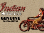 Lady on an Indian vintage ad