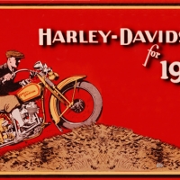 1930 Harley Davidson ad art