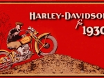 1930 Harley Davidson ad art