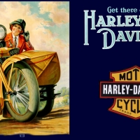 1928 Harley Davidson ad art
