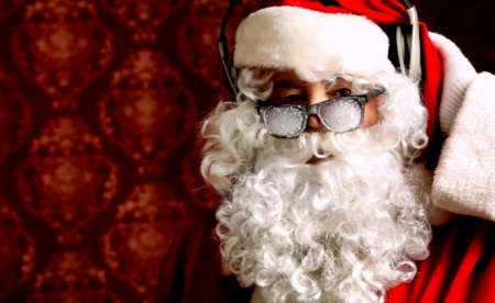 Baby It's Cold Outside - Beard, Glasses, Red, Man, Santa, White, Hats