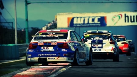 touring cars - touring, cars, track, race