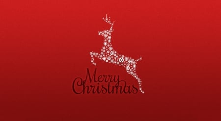 Merry Christmas! - christmas, white, craciun, red, word, card, reindeer