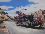Harley on Route 66