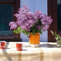 LILACS ON THE TABLE