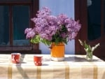 LILACS ON THE TABLE