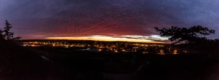 Decorah Iowa Sunset - Sunset, Decorah, Palisades Park, Iowa