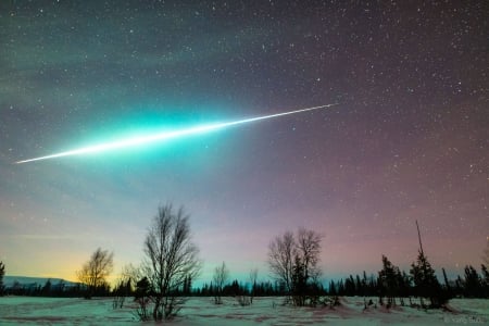 Fireball in the Arctic - space, fun, field, Fireball, cool, Arctic