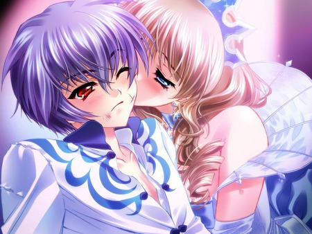 AnimeKiss - anime, girl, kiss, boy