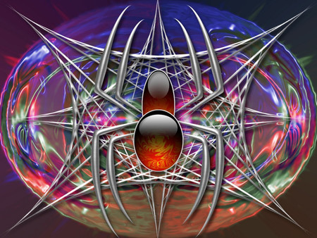 3D Abstract - spider, digital art, 3d abstract, 3d