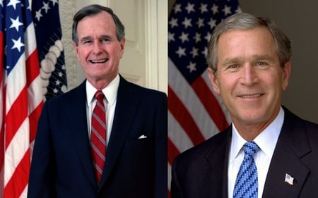 my daddy and me - men, beautiful, photography, great, president, usa, bush, picture, funny, my bad scores, boys, unpopular, politique skz, other