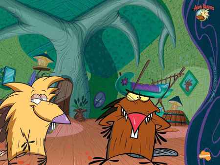 Norby&Dag - animal, angry, beavers, cartoon