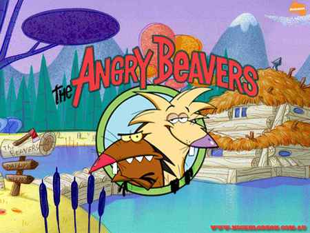 Angry Beavers - cartoon, angry, beavers, animals