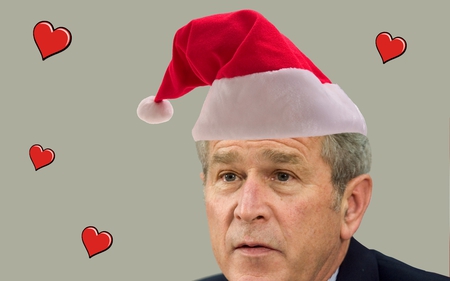 The USA Santa Claus - president, santa claus, christmas, usa, santa, humour skz, bush, grey, funny, red, my bad scores, unpopular, politique skz